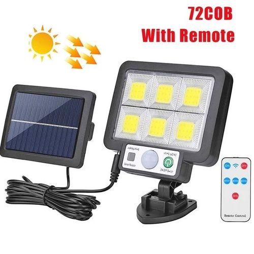 Applique Murale Solaire Led Avec Détecteur De Mouvement,Lumière Du Soleil,3 Modes,Extérieur,Étanche,Urgence,Rue- Jx-F117-C47