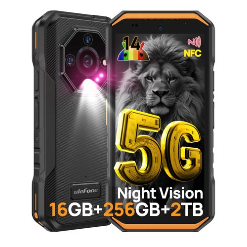 Ulefone Armor X32 Pro Téléphone Portable Incassable 5G, 16Go+256Go Orange