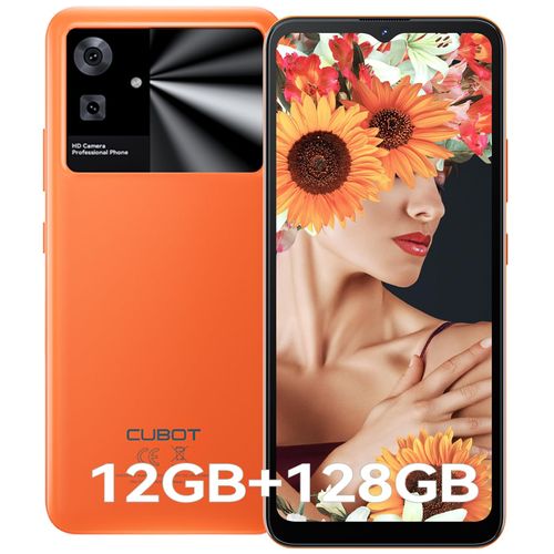 CUBOT Note 21 4G Téléphone Portable,12Go+128Go Vif Orange
