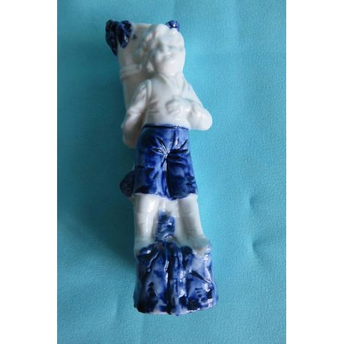 Ancien Pyrogène Figurine Porcelaine Très Fine