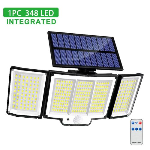 Détecteur De Mouvement Super Lumineux Intégré,Lumière Solaire Extérieure,Puissance De Bain,Étanche Ip65,3- 348led-Integrated-1pcs-A