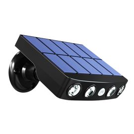 Applique Murale Solaire À 62 Led Avec Détecteur De Mouvement,Imperméable Conforme À La Norme Ip65,Luminaire - Black-B4293