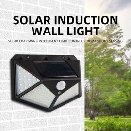 Applique Murale Led Solaire Rechargeable,Avec Capteur Infrarouge Shoous,Imperméable,Pour Cour Extérieure,2 Pièces- Orange-0-5w