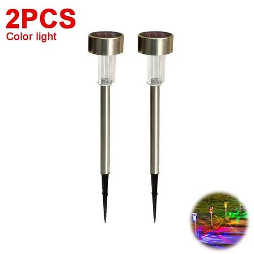 Lampe Solaire D'extérieur Étanche 62,Luminaire Décoratif De Paysage,Idéal Pour Un Jardin,Un Sentier,Une Cour Ou - Multicolor-2pcs