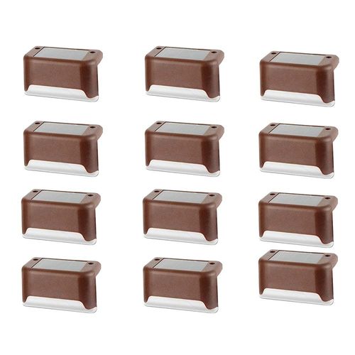 Lampes Solaires À Led Pour L'extérieur,Luminaire Décoratif,Imperméable,Idéal Pour Un Jardin,Une Terrasse,Des - 12pcs Brown Warm -A