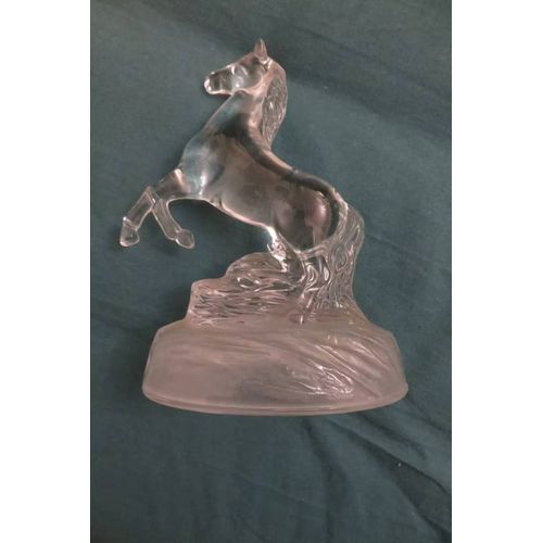 Figurine Cheval Cabré En Cristal