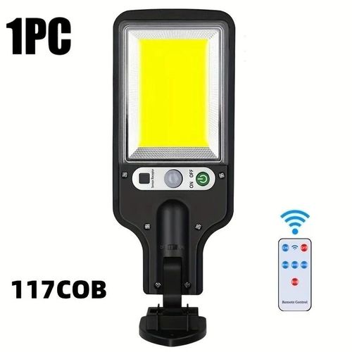 Lampadaire À Capteur Cob 108,3 Modes D'éclairage,Extérieur,Étanche,Sécurité,Lampes Solaires Pour Jardin,Chemin- 117cob-A472