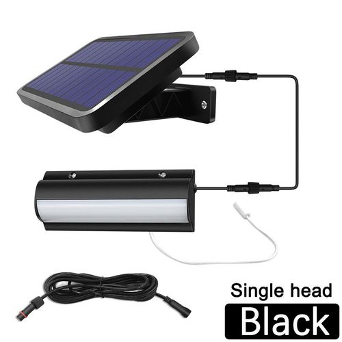 Lampe Solaire Suspendue Avec Interrupteur Et Ligne De 3m,Luminaire D'extérieur Et D'intérieur À - Single Head Black-Warm White -A