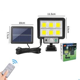 Applique Murale Solaire Led Imperméable À 3 Modes Avec Détecteur De Mouvement,Luminaire De Sécurité Idéal Pour Un - 72cob-C6054