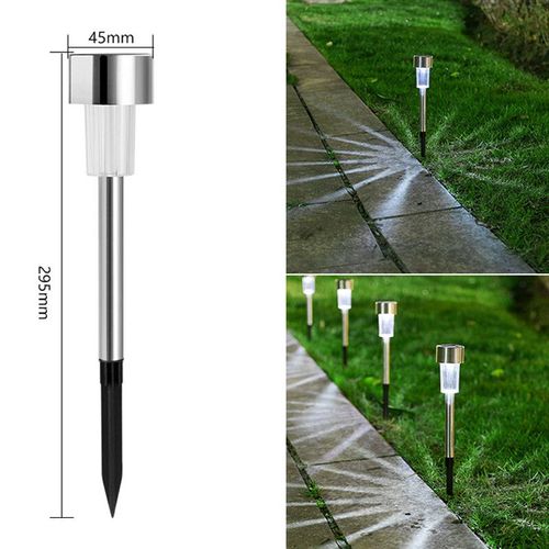 Lampe Solaire D'extérieur Étanche 62,Luminaire Décoratif De Paysage,Idéal Pour Un Jardin,Un Sentier,Une - Small White Light-2 Pcs