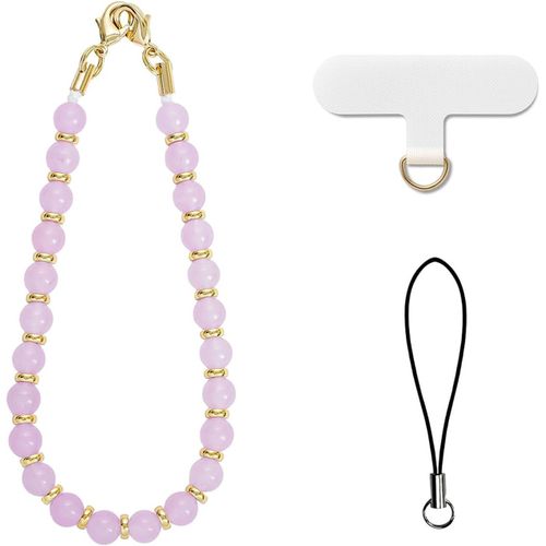Kal-Chaîne De Téléphone Portable Perles Carte Téléphone Portable Sangle Téléphone Portable Bijoux Main Sangle Téléphone Portable Pendentif Téléphone Portable Chaîne Pendentif, 14cm, Pierre
