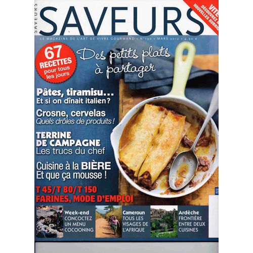 Magazine Saveurs N° 190