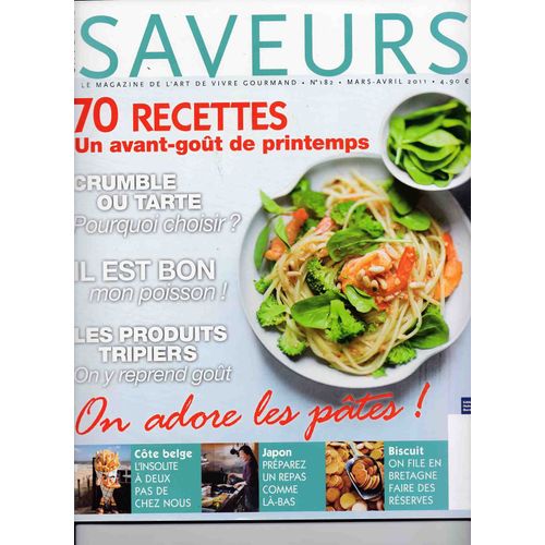 Magazine Saveurs N° 182