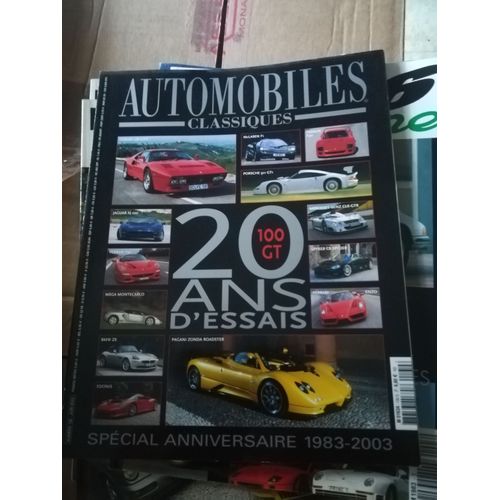 Automobiles Classiques 130 De 2003 Pagani Zonda Roadster,Chrysler Crossfire,Audi Quattro Sport,Ferrari 288 Gto,Porsche 959,Aston Martin Vantage Zagato,Ferrari F40,Cizetta Moroder V16t,Corvette Zr1,Lam