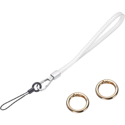 KAL-Dragonne En Cuir Lisse Pour Empêcher Les Chutes De Poignet Pour Embrayage, Téléphone Portable, Porte-Clés, Portefeuille, Sac À Main