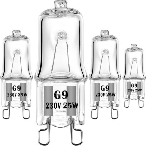 KAL-Ampoules Halogènes G9 25 W 230 V Pour Four Et Micro-Ondes 300 °C Résistantes À La Chaleur