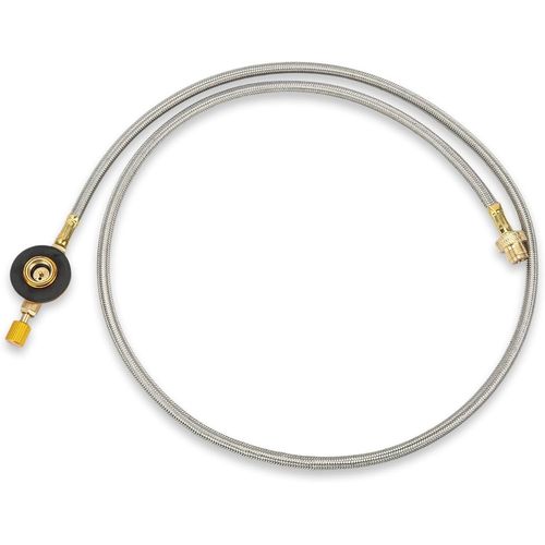 KAL-Tube D'Extension Plat Pour Réservoir De Gaz, Caoutchouc Inoxydable 100 Cm/39,4 Po Tuyau D'Extension Universel Au Propane Pour Barbecue À Gaz/Chauffage/Table De Foyer/Appareils Au Propane