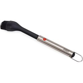 KAL-Grillout Brosse À Badigeonner Bbq En Silicone Avec Tête Rétractable, Poils Résistants À Haute Température, Poignée En Acier Inoxydable