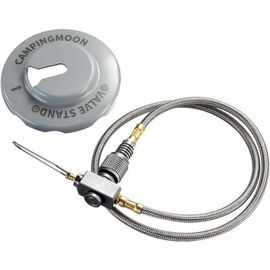 KAL-Campingmoon Raccord De Tuyau Haute Pression En Acier Inoxydable Propane Fileté Extension Tube Barbecue Réchaud Réservoir De Gaz Accessoires Tuyau De Raccordement (Z21)