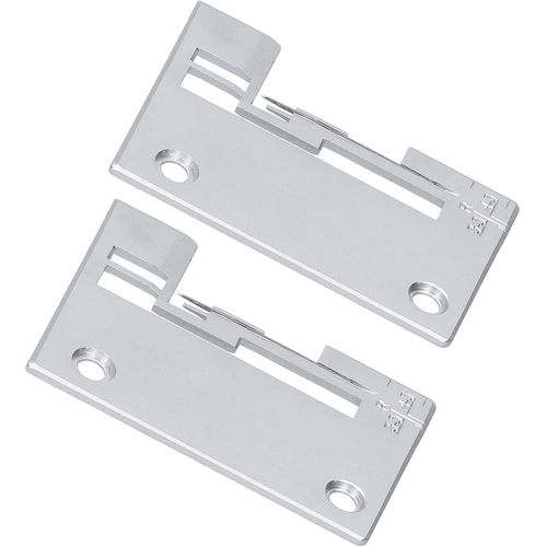 KAL-Lot De 2 Plaques D'Aiguille À Coudre En Métal Pour Machine À Surjeteuse, Planche À Aiguille, Fournitures De Rechange, Accessoires De Couture