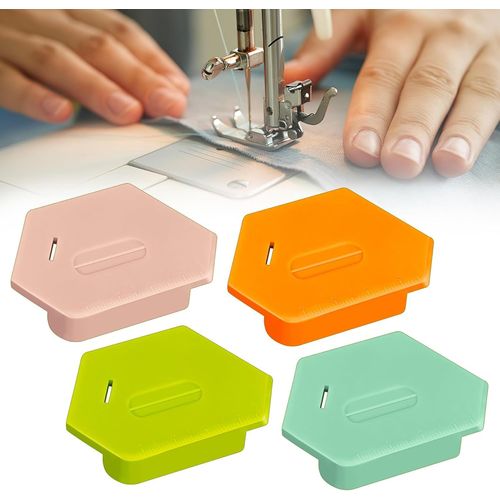 KAL-Lot De 4 Guides De Couture Magnétiques Pour Machine À Coudre, Guide De Couture Magnétique Avec Graduation, Aide À L'Ourlet Pour Machines À Coudre, Guide De Couture Magnétique Précis, Accessoires
