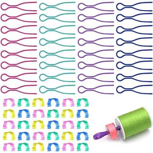 KAL-Pièces Pinces À Canette Porte Canette Couture Colorés Pinces À Bobines Et Canettes Support De Bobine En Plastique Clips À Canette Pour Bobine De Fil De Machine À Coudre
