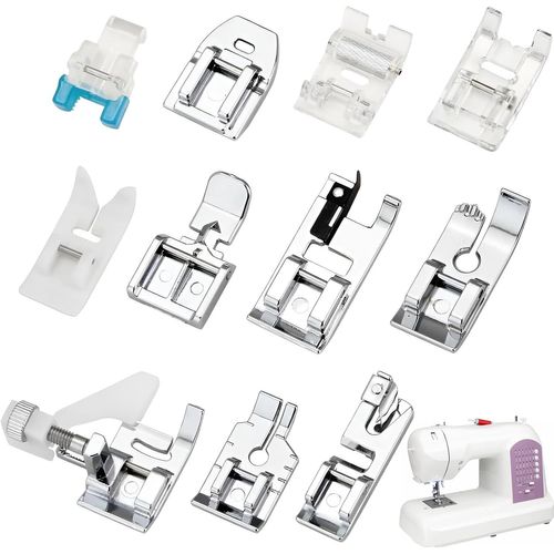 KAL-Lot De 11 Pieds Presseurs Multifonctions, Accessoires Pour Machine À Coudre, Accessoires Pour Machine À Coudre, Accessoires Ménagers, Compatibles Avec La Plupart Des Machines À Coudre Sur Le Marc