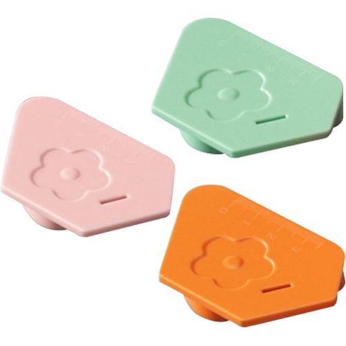 KAL-Guide De Couture Magnétique 3Pcs Pour Machine À Coudre Guide De Couture Multifonctionnel Polygonal Ourlet Avec Échelle Accessoires De Couture Précis Fournitures (Orange, Rose, Vert)