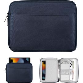 Kal-9-11"" Étui De Tablette Pour Ipad 11 Pouces A16 2025, Ipad 10e Gén. 10,9"", Ipad 10,2"", Ipad Air 11/Air 5e/4e Gén. 10,9"", Galaxy Tab A9+/A9 Plus 11"", Étui De Transport Avec Poche, Indigo