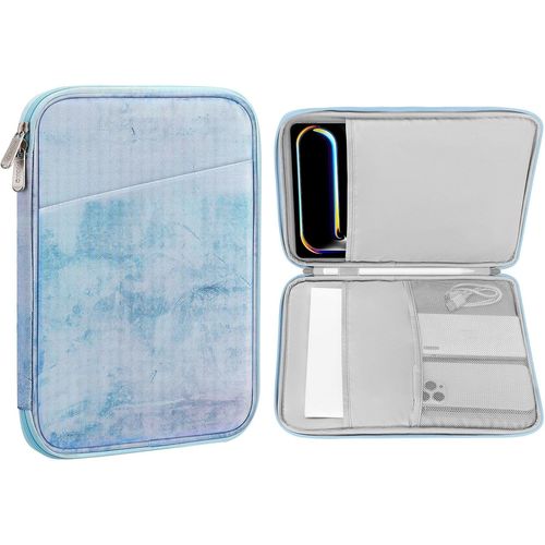 KAL-Tablette De 9-11 Pouces De Protection,Compatible Avec 11"" Ipad Air M3,Ipad A16 2025,Pro 11 M4, Ipad 10/9/8/7Th, Galaxy Tab S9/S8/A8/A7, Sacoche De Protection Avec Pochette, Bleu Marine