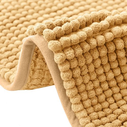 KAL-Tapis Salle Bain En Chenille, Absorbant L'Eau, Lavable En Machine, Séchage Rapide, Anti Odeur, 40 X 60 Cm