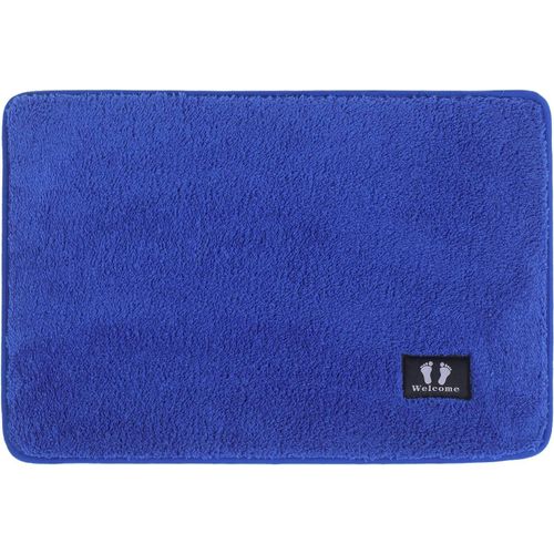 KAL-Tapis De Bain Antidérapant, Doux, Respirant Et Absorbant L'Eau, Lavable En Machine, Bleu Marine, 40 X 60 Cm