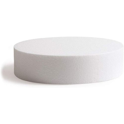 KAL-, 0174020 Disque Rond En Polystyrène, Idéal Comme Modèle Pour Réaliser Des Gâteaux À Étages, Bords Droits, Ø 45 X H 7,5 Cm, Ecru