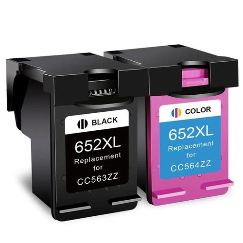 CRTBOTW 652XL cartouche d'encre de remplacement pour imprimante HP 652 HP652 XL Compatible Deskjet 1115 1118 2135 2136 3635 3636 3835 4535-1 Noir 1 Couleur