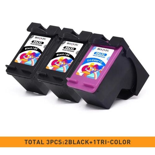IBOQVZG 304XL cartouche d'encre pour HP304 pour HP 304 XL Deskjet ENVY Officejet 2620 2630 2632 3730 5020 5032 imprimante-2 Noir 1 Couleur
