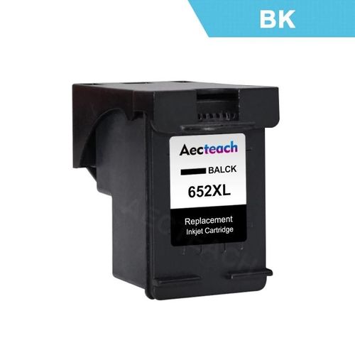 Aecteach Compatible pour HP 652 652XL cartouche d'encre de remplacement pour HP652 Deskjet 1115 1118 2135 2136 2138 3635 3636 3638 3838-1 pièce noire