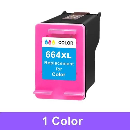 Cartouche d'encre Compatible 664XL pour imprimante HP 664 pour HP664 Deskjet 1115 2135 3635 2138 3636 3638 4535 4536 4538 4675-1 pièce Couleur
