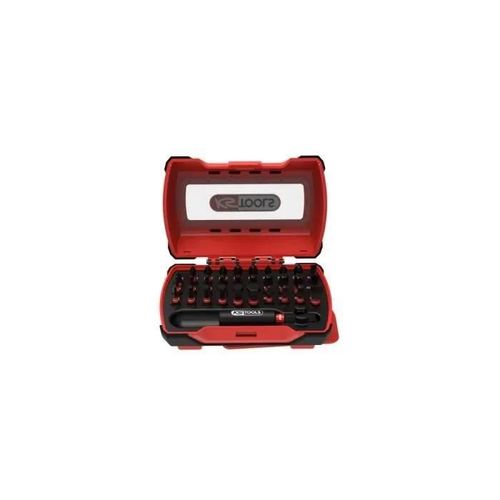 Mini coffret d'embouts de vissage à chocs - KS TOOLS - 515.2301F - Embouts visseuse 1/4" L.25 mm - Coffret d'embouts vissage 31 pcs