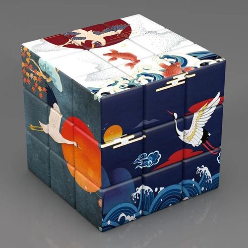 Cube magique pour enfants 3x3x3, jouets pour enfants, apprentissage éducatif, Puzzle 3x3, chef-d '?uvre du monde, Cubes de décompression pour adultes-type 6