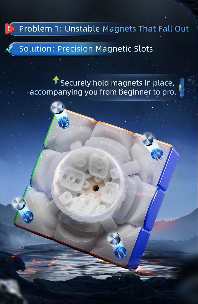 [JudyCube] Moyu Weilong V11 20M Maglev Ball-Core UV 3X3 Cube de vitesse magique magntique Fidget jouets Weilong WRM V11 Cubo Magico Puzzle-20M B-Core Maglev UV image 4 | Rakuten