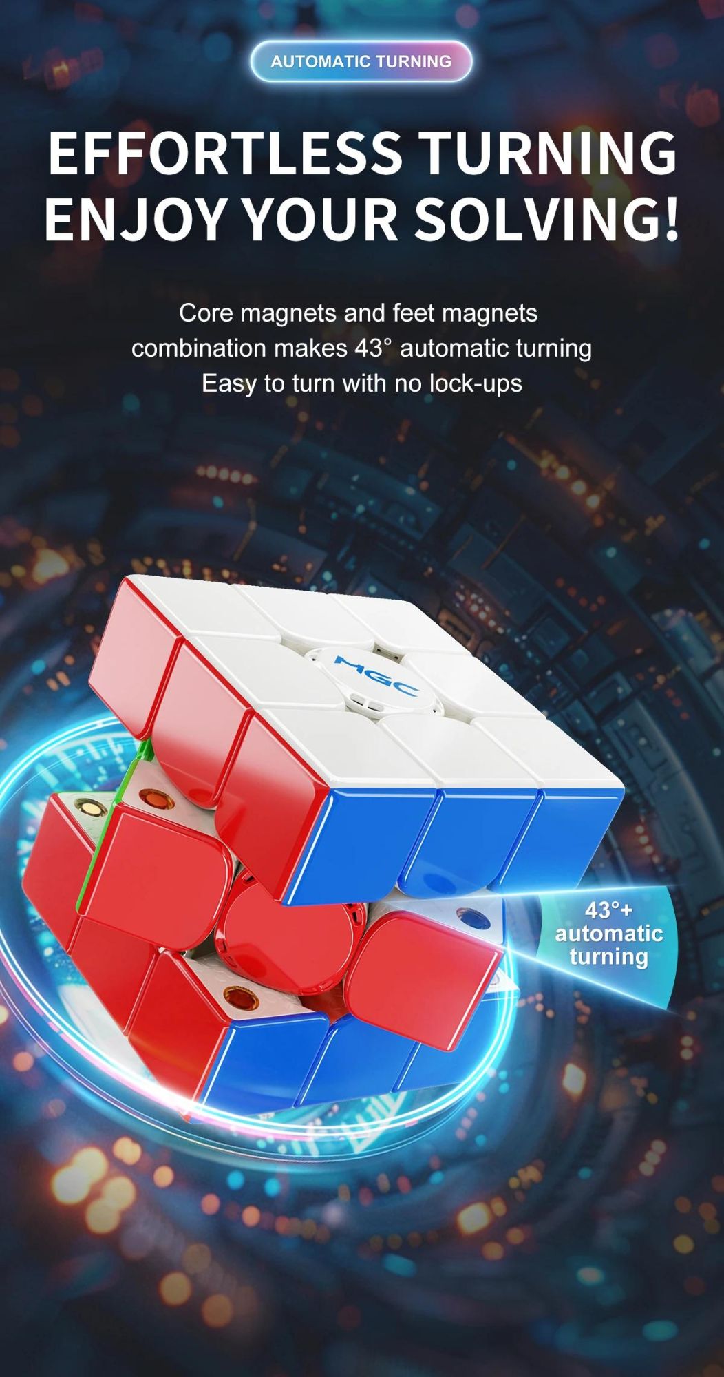 [Picube] 2025 YJ MGC Beta 3X3 Cube de vitesse magique magntique sans autocollant jouets Fidget professionnels Yongjun 3x3x3 Cubo Magico Puzzle-Green Limited image 5 | Rakuten