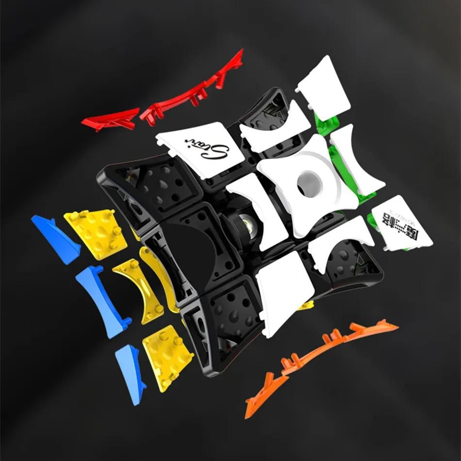 Qiyi Mofangge-Cube magique anti-stress, moulin  vent S, version amliore, Spinner, puzzle 1x3x3, Speedcube, torsion gyroscopique du bout des doigts, 133-As Shown a image 3 | Rakuten