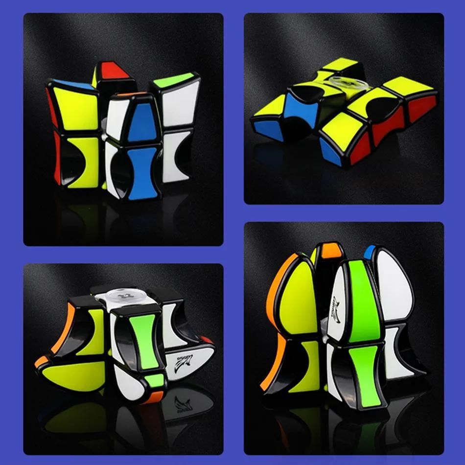 Qiyi Mofangge-Cube magique anti-stress, moulin  vent S, version amliore, Spinner, puzzle 1x3x3, Speedcube, torsion gyroscopique du bout des doigts, 133-As Shown a image 5 | Rakuten