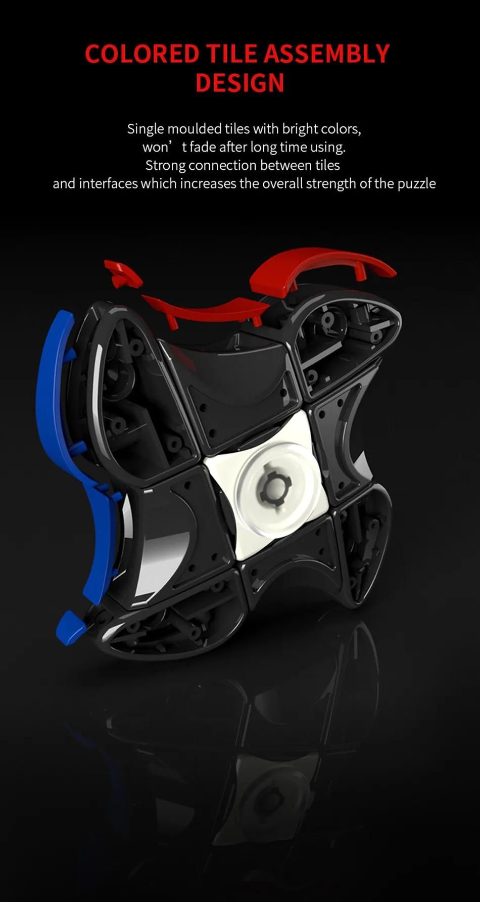 Qiyi Mofangge-Cube magique anti-stress, moulin  vent S, version amliore, Spinner, puzzle 1x3x3, Speedcube, torsion gyroscopique du bout des doigts, 133-As Shown a image 10 | Rakuten