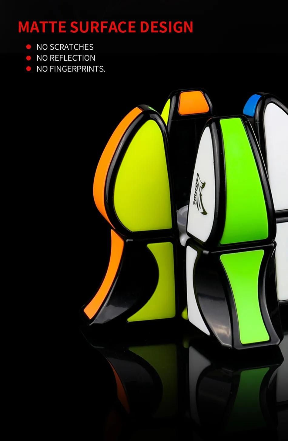 Qiyi Mofangge-Cube magique anti-stress, moulin  vent S, version amliore, Spinner, puzzle 1x3x3, Speedcube, torsion gyroscopique du bout des doigts, 133-As Shown a image 11 | Rakuten