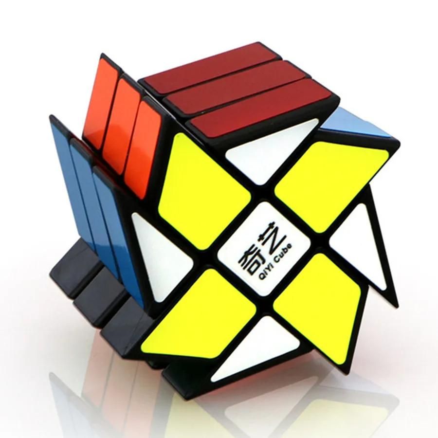 Qiyi moulin  vent/pcheur/axe/SQ1 Cube magique 2x2 3x3 Puzzle autocollants noirs Cube magique jouets pour enfants enfants cadeau jouet Cubo Magico-Axis S image 2 | Rakuten