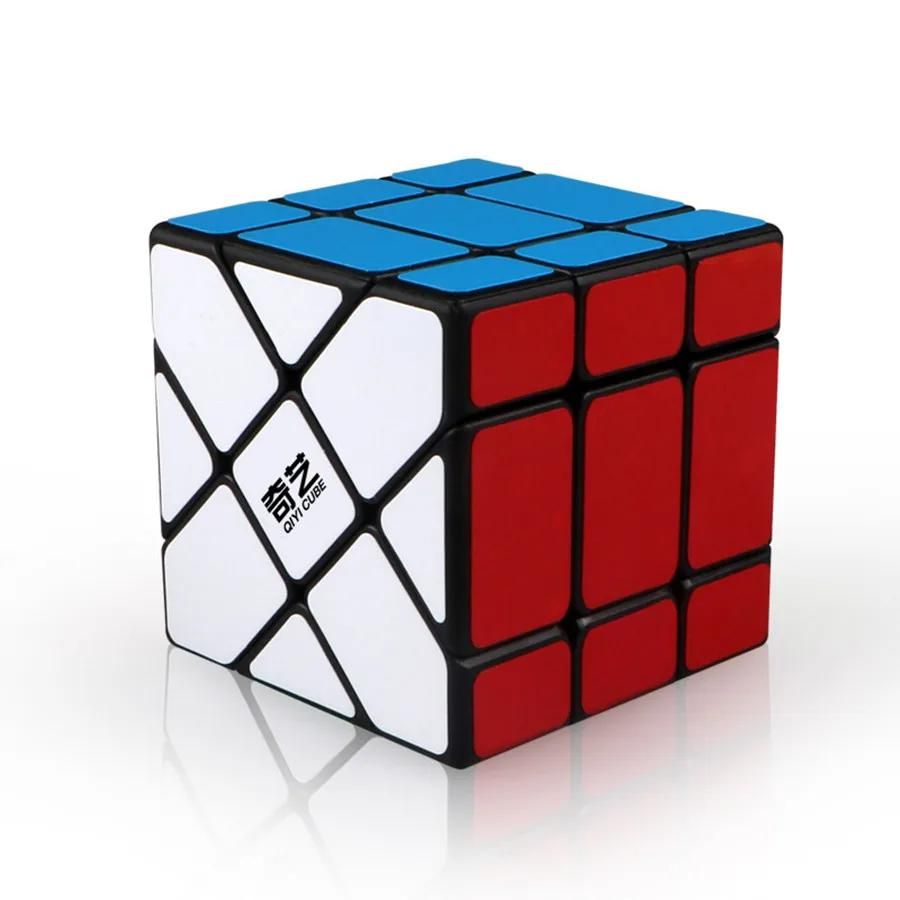 Qiyi moulin  vent/pcheur/axe/SQ1 Cube magique 2x2 3x3 Puzzle autocollants noirs Cube magique jouets pour enfants enfants cadeau jouet Cubo Magico-Axis S image 3 | Rakuten