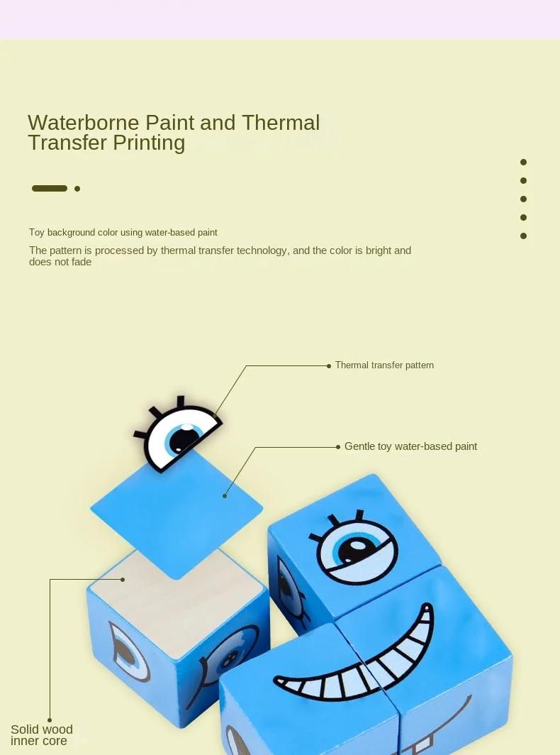 Dcennie s de construction Cube Face Change pour enfants, jeu de socit, puzzle en bois, expression Montessori, jouets en bois, cadeau pour enfants-Only Bell image 14 | Rakuten