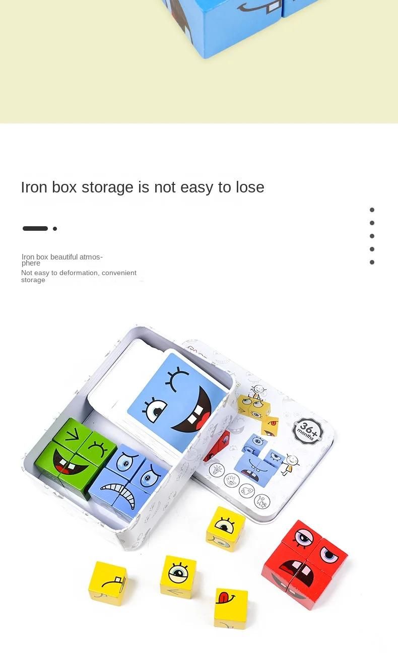 Dcennie s de construction Cube Face Change pour enfants, jeu de socit, puzzle en bois, expression Montessori, jouets en bois, cadeau pour enfants-Only Bell image 15 | Rakuten