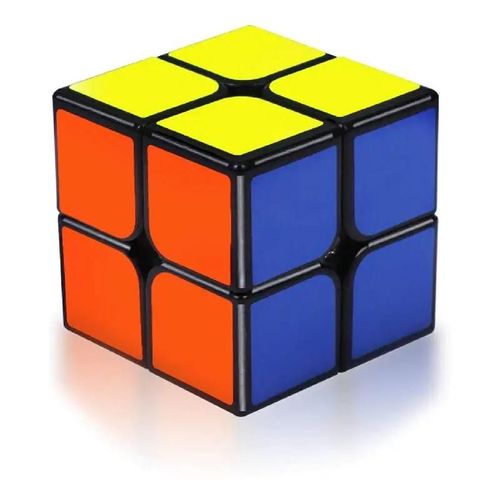 Cube magique 2x2x2, Cube de vitesse magique 2x2, Puzzle 3D lisse, Mini jouet torsadé de poche, jouets éducatifs pour garçons, filles, enfants et adultes-Black